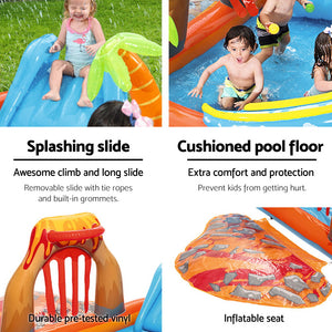 Kids Pool | 265x265x104cm | Inflatable Above Ground Swimming Play Pools | 208L