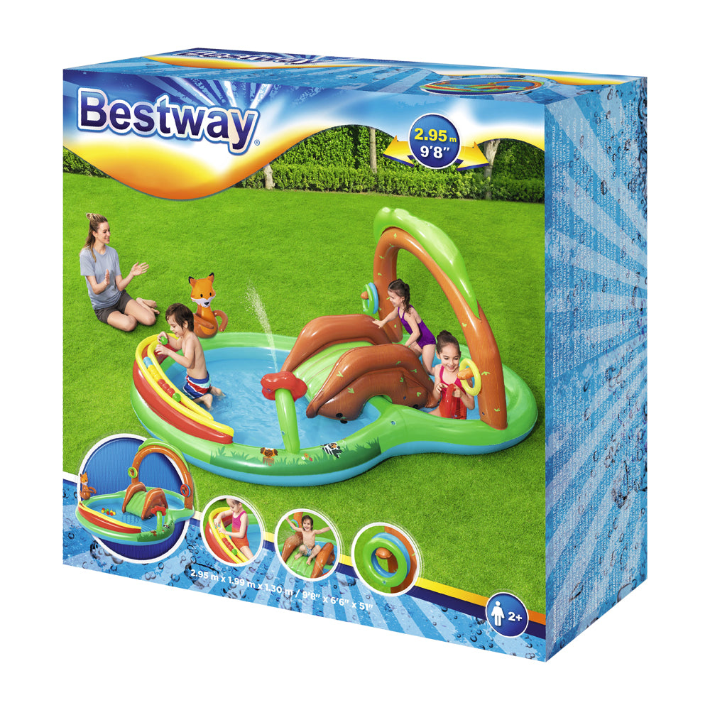 Kids Pool | 295x199x130cm | Inflatable Above Ground Swimming Play Pools | 111L