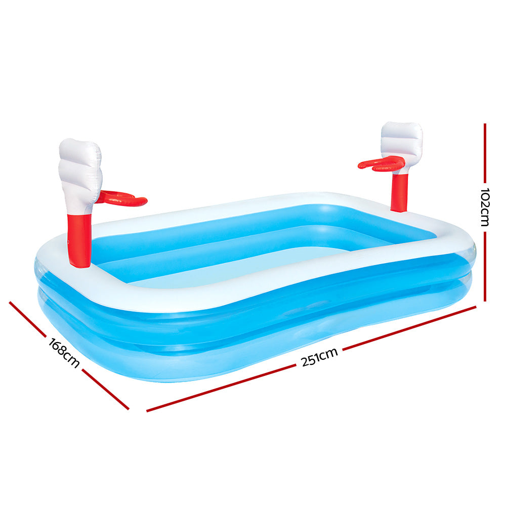 Kids Pool | 251x168x102cm | Inflatable Above Ground Swimming Play Pools | 636L