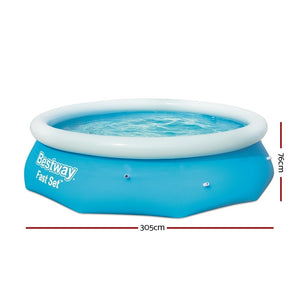 Swimming Pool | 305x76cm | Above Ground Round | Inflatable Pools | 3800L