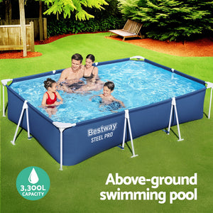 Swimming Pool | 300x201x66cm | Steel Frame | Above Ground Pools | 3300L