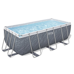 Steel Frame Swimming Pool 412x201x122cm | Includes Pump & Ladder