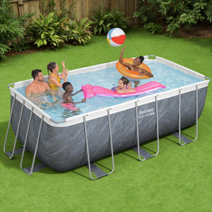 Steel Frame Swimming Pool 412x201x122cm | Includes Pump & Ladder