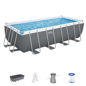 Steel Frame Pool Set 488x244cm | Filter Pump, Ladder & Cover Included