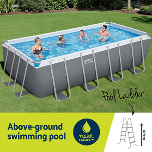 Steel Frame Pool Set 488x244cm | Filter Pump, Ladder & Cover Included