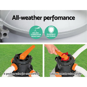 Pool Pump Sand Filter | 2200GPH | 8327L/H | Flowclear™ Filters