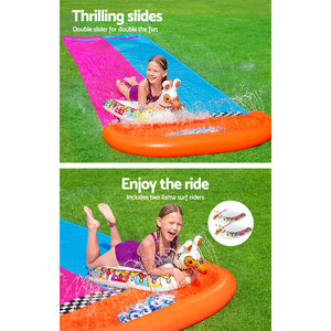 Water Slide | Slip Kids | 488cm | Dual Slides | Splash Pad