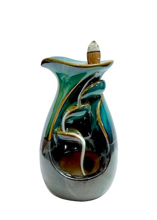 Backflow Incense Burner | Green Fairy Treetop Design