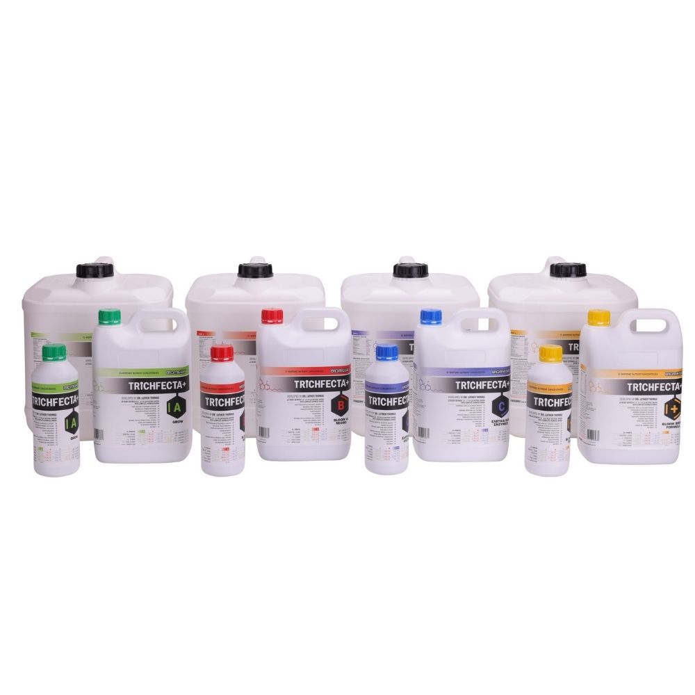 BiOMEGA TRiCHFECTA+ Full Nutrient Set | 4 × 20L Bottles | Bioponic Semi-Organic Concentrates | pH Ready Technology