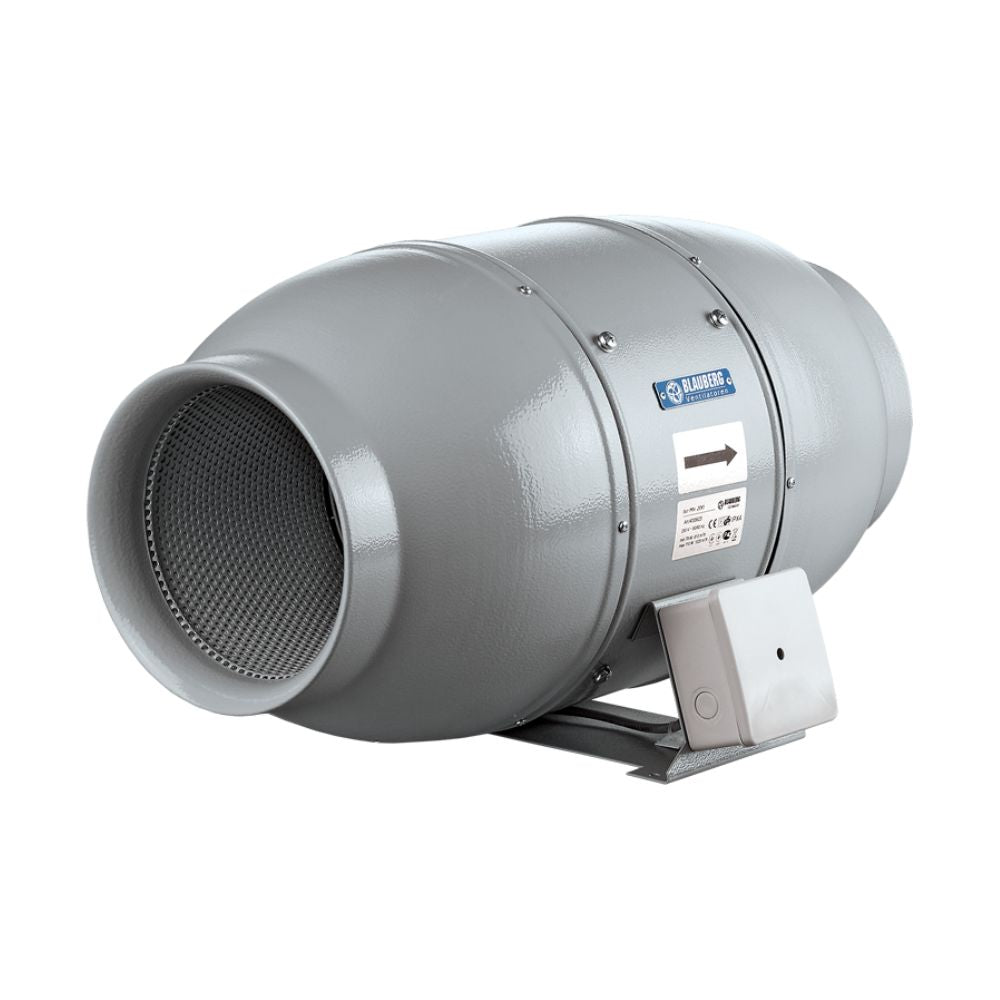 Blauberg Silenced Iso-Mix 250 Inline Fan | 250mm Mixed-Flow Duct Fan | Up to 1315 m³/h