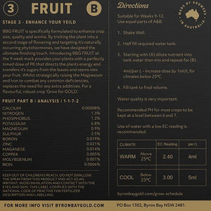Byron Bay Gold Nutrients | Fruit - Final Flower | 1L