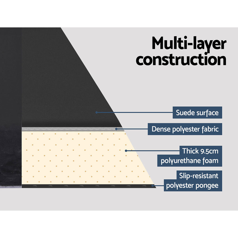 Self-Inflating Mattress | Camping Sleeping Mat Air Bed Pad | Single | Black