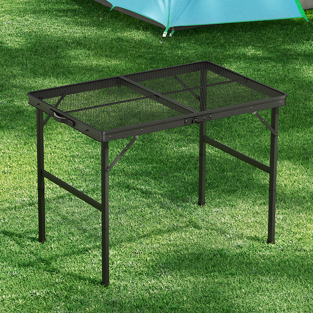 Weisshorn Folding Camping Table | 90CM | Portable | Outdoor Picnic | BBQ | Aluminium Desk