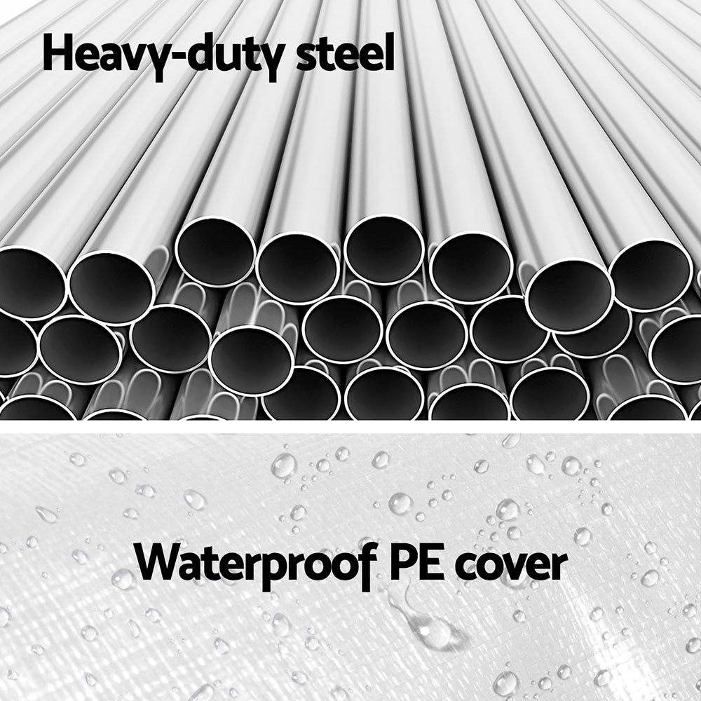 Instahut | Carports | 3x6m Carport Kits | Steel Shelter | Gazebo Canopy | Garage | Portable Garden Shed