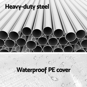 Instahut | Carports | 3x6m Carport Kits | Steel Shelter | Gazebo Canopy | Garage | Portable Garden Shed