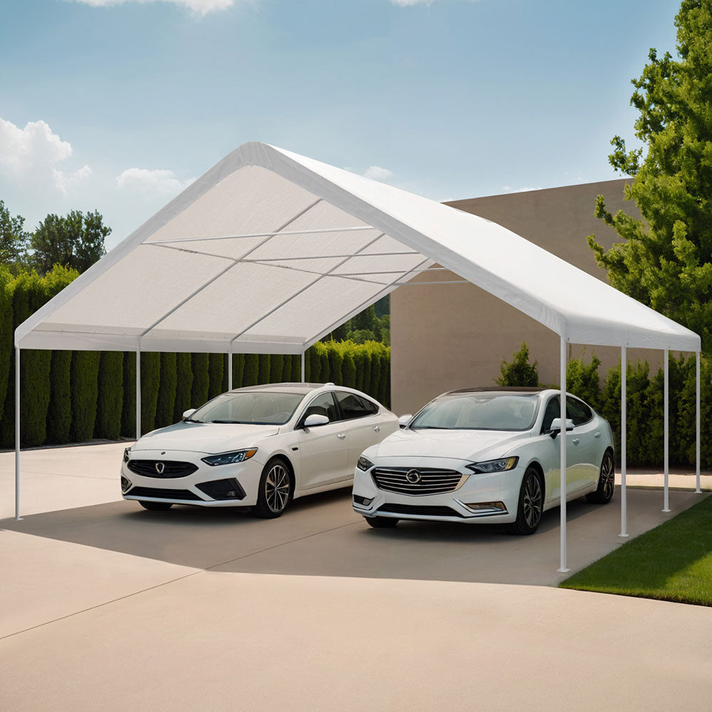 Instahut | Carports | 6x6m Carport Kits | Steel Shelter | Gazebo Canopy | Garage | Portable Garden Shed