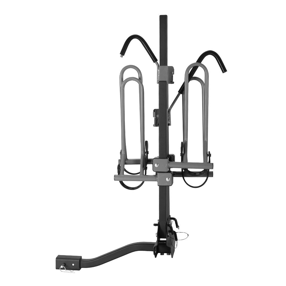 Giantz 2 Bicycle Bike Carrier Rack | Car 2" Hitch Mount | Platform | Foldable | Black