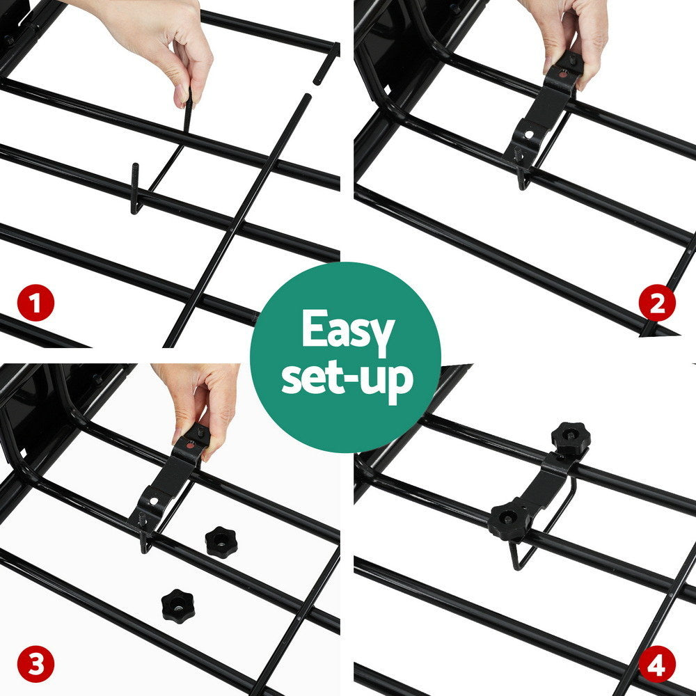 Universal Car Roof Rack Basket | Luggage Carrier | Steel | 111cm