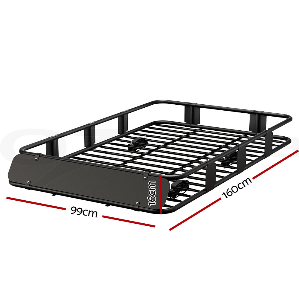Universal Car Roof Rack Basket | Luggage Vehicle Cargo Carrier | 160cm | Black