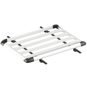Giantz Universal Car Roof Rack Basket | Luggage | Vehicle Cargo Carrier | 140cm | Silver