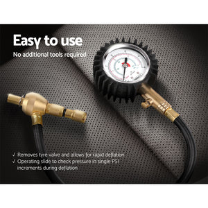 Tire Deflator | 4X4 4WD Gauge Valve Rapid