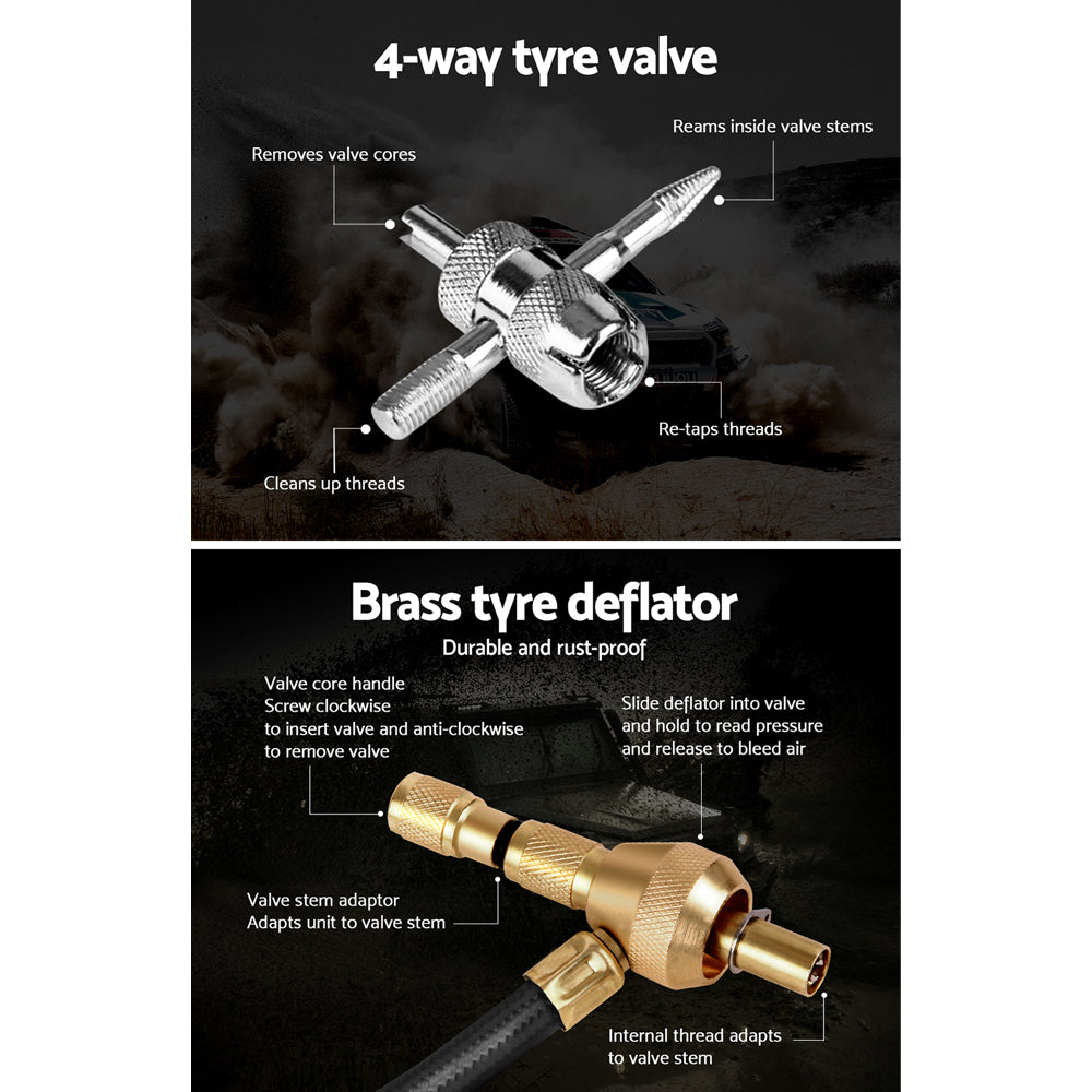Tire Deflator | 4X4 4WD Gauge Valve Rapid