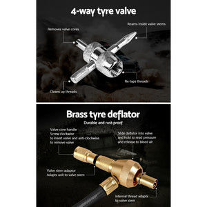 Tire Deflator | 4X4 4WD Gauge Valve Rapid