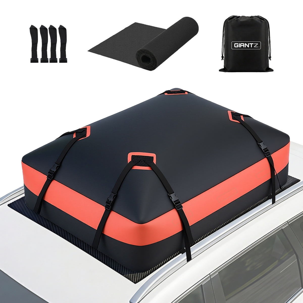 Roof Top Cargo Bag 15 Cubic Ft | Waterproof Car Luggage Carrier