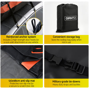 Roof Top Cargo Bag 15 Cubic Ft | Waterproof Car Luggage Carrier