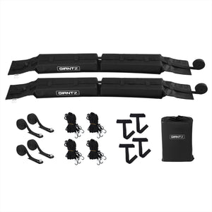 Universal Soft Roof Rack | Kayak SUP Surfboard Pads | Tie Down Straps | 80kg Capacity