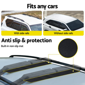 Universal Soft Roof Rack | Kayak SUP Surfboard Pads | Tie Down Straps | 80kg Capacity