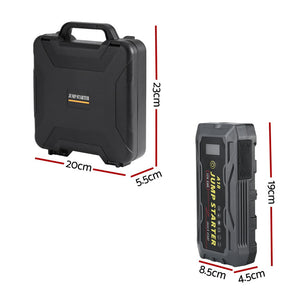 Car Jump Starter | 2000A | 12V Lithium Booster Pack | Power Bank + Cables