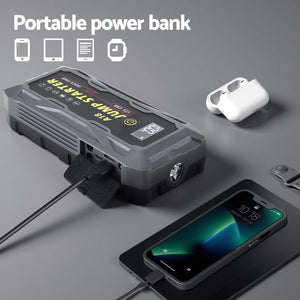 Car Jump Starter | 2000A | 12V Lithium Booster Pack | Power Bank + Cables
