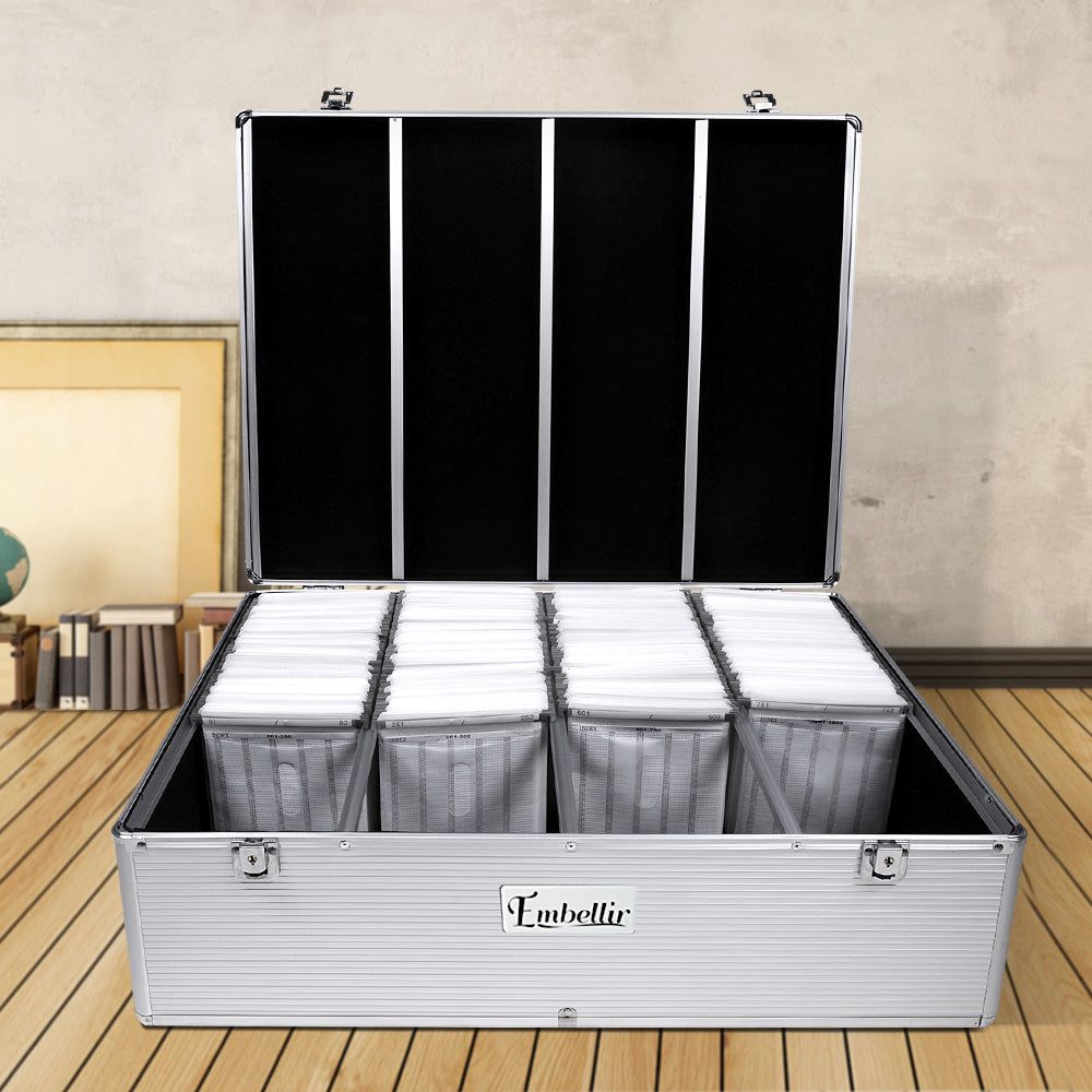 CD Case DVD Cases | Storage Box | 1000 Discs | Aluminium Case | DVD Folders