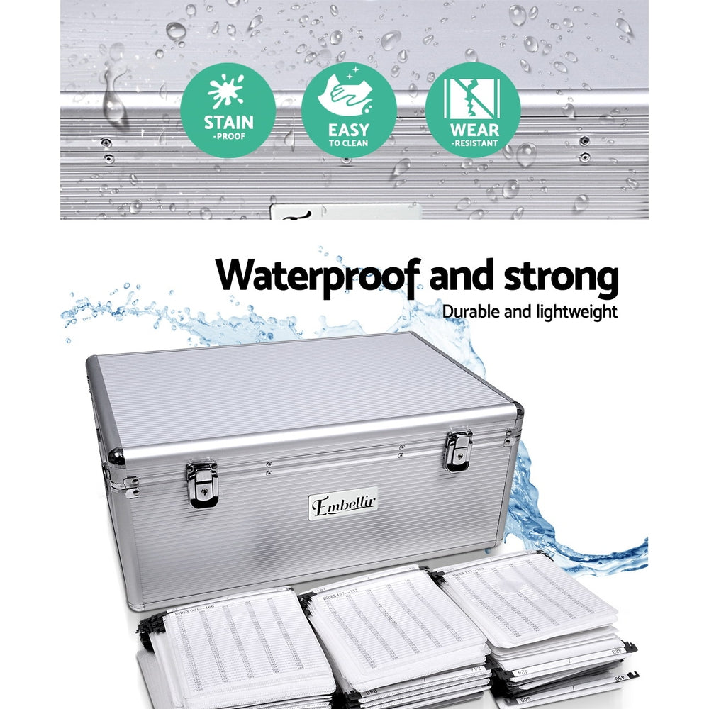 CD Case DVD Cases | Storage Box | 500 Discs | Aluminium Case | DVD Folders