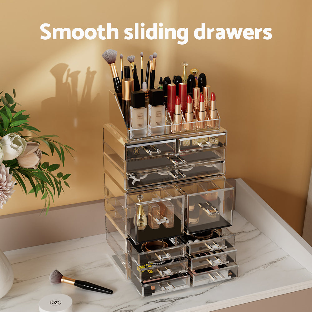 Makeup Case | Acrylic Cosmetic Organizer | Storage Box | Jewellery Holder