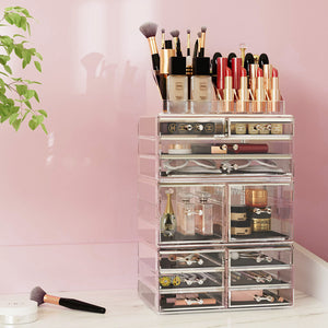 Makeup Case | Acrylic Cosmetic Organizer | Storage Box | Jewellery Holder