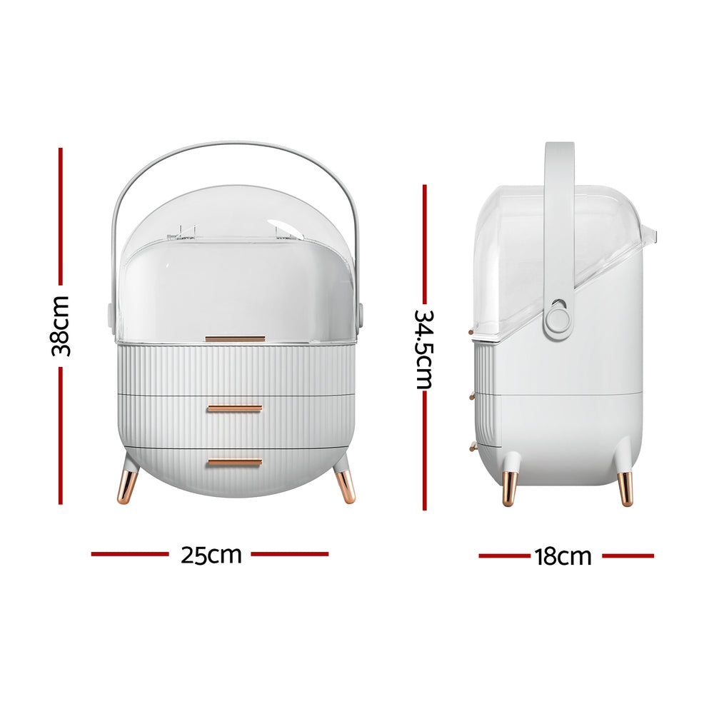 Makeup Case | Portable Cosmetic Organizer | Storage Box | Jewellery Holder