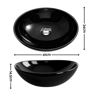 Cefito Bathroom Basin Ceramic Vanity Sink Hand Wash Bowl 41x34cm