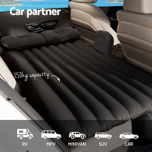 Car Mattress | 134x78cm Inflatable SUV Back Seat Camping Bed | Black