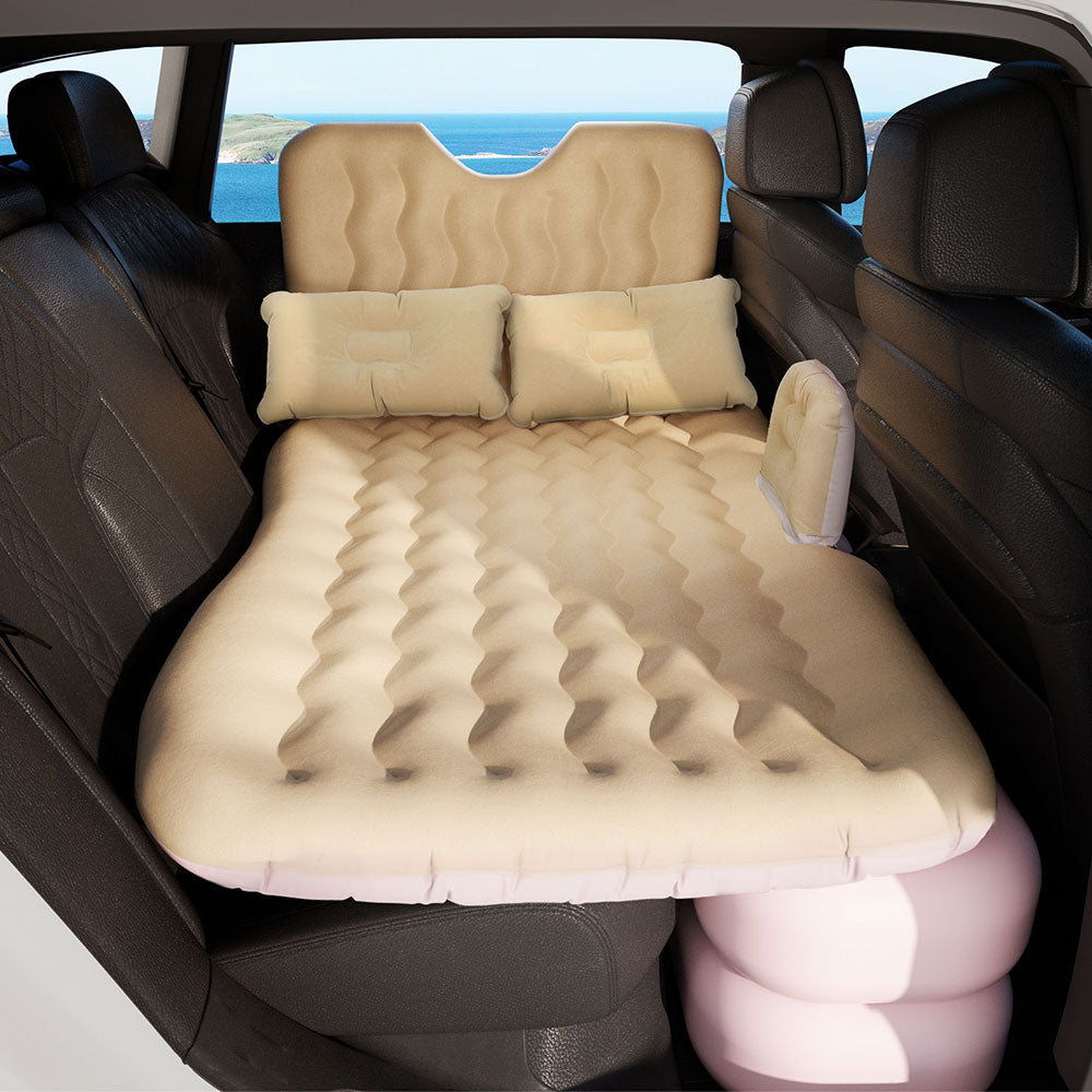 Car Mattress | 176x80cm Inflatable SUV Back Seat Camping Bed | Beige
