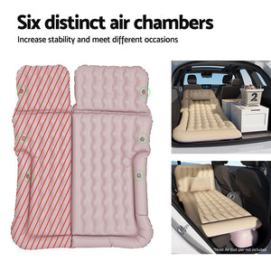 Car Mattress | 175x130cm Inflatable SUV Back Seat Camping Bed | Beige