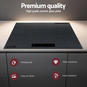 Electric Ceramic Cooktop 60cm | Touch Control | Grey