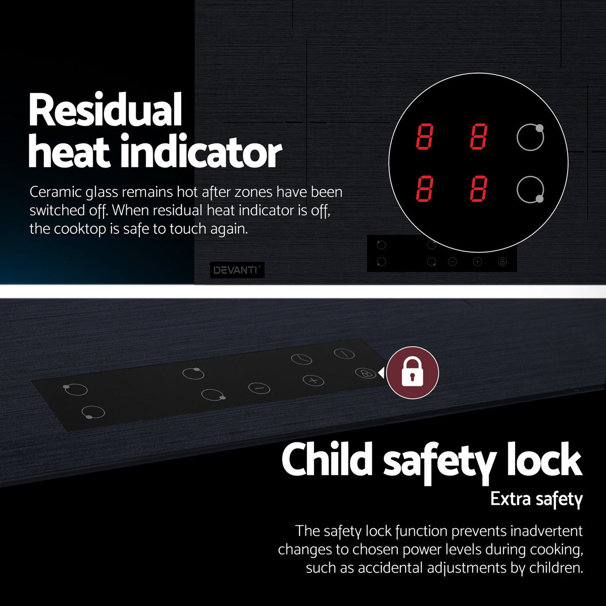 Electric Ceramic Cooktop 60cm | Touch Control | Grey