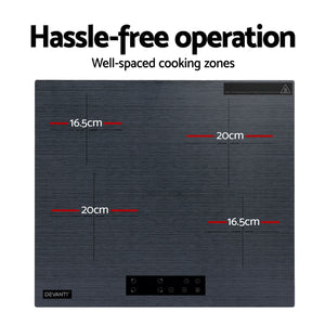 Electric Ceramic Cooktop 60cm | Touch Control | Grey