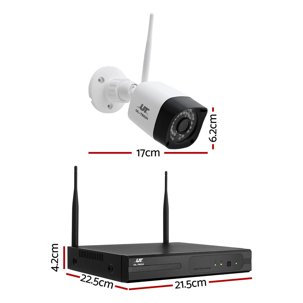 UL-tech Wireless CCTV Camera | 3MP | 8CH | 4 Square Cameras