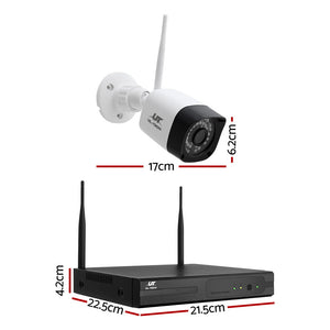 UL-tech Wireless CCTV Camera | 3MP | 8CH | 4 Square Cameras