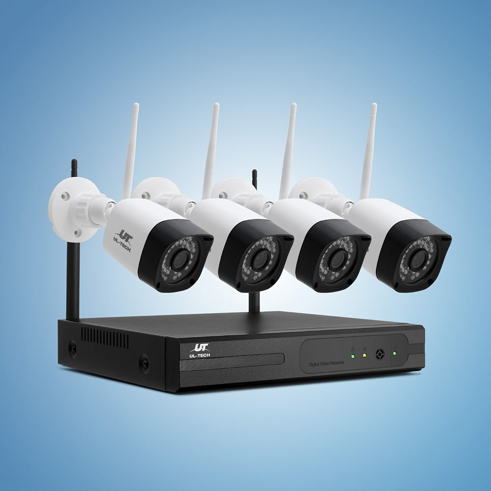 UL-tech Wireless CCTV Camera | 3MP | 8CH | 4 Square Cameras