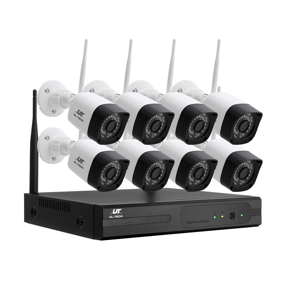 UL-tech Wireless CCTV Camera | 3MP | 8CH | 8 Square Cameras