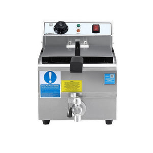 Electric Deep Fryer | 10L | 3000W | Stainless Steel | Basket + Lid